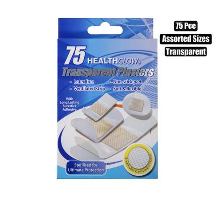 Plaster clear 75pc asstd sizes