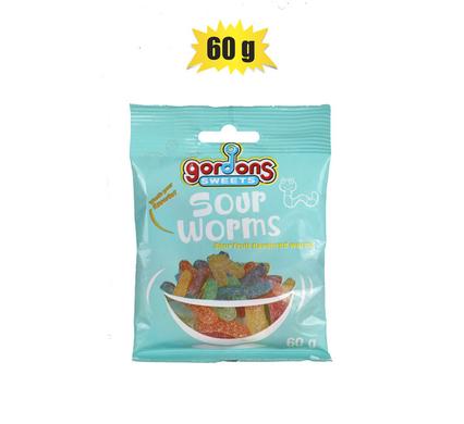 Sweet gummy gs sour worms 60g (th)